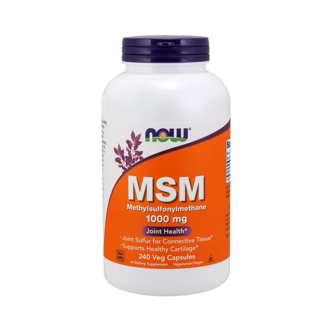 NOW FOODS MSM METHYLSULPHONYLMETHANE 1000MG - 240 VCAPS