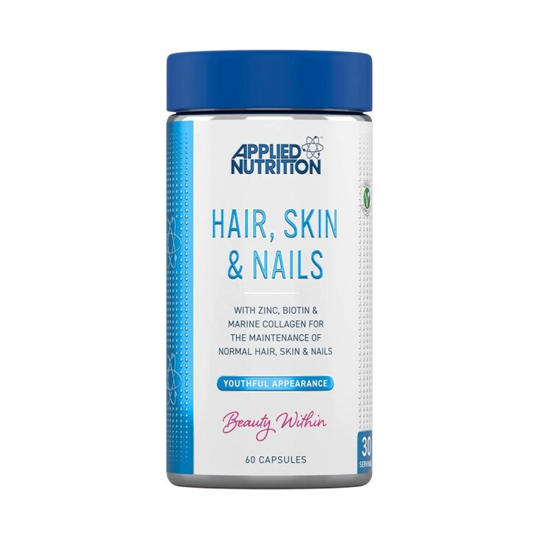 APPLIED NUTRITION HAIR SKIN & NAILS - 60 CAPS