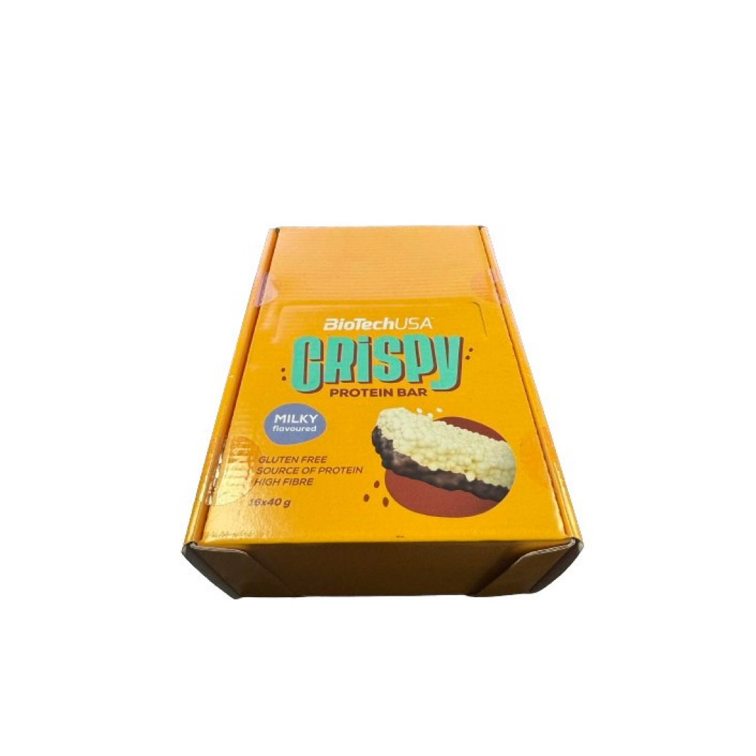 BIOTECHUSA CRISPY PROTEIN BAR MILKY - 16 X 40G
