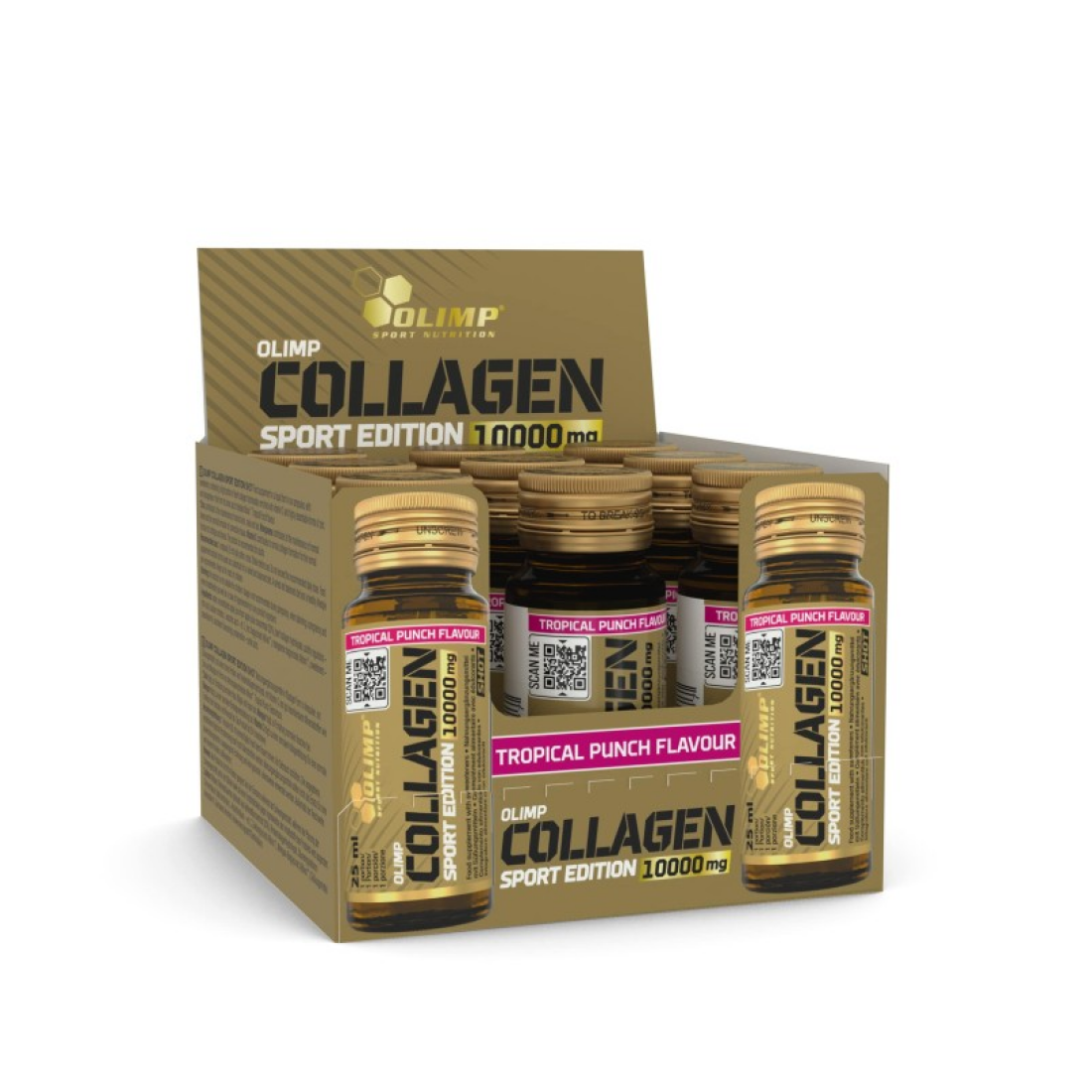 OLIMP NUTRITION COLLAGEN SPORT EDITION TROPICAL PUNCH - 9 X 25 ML