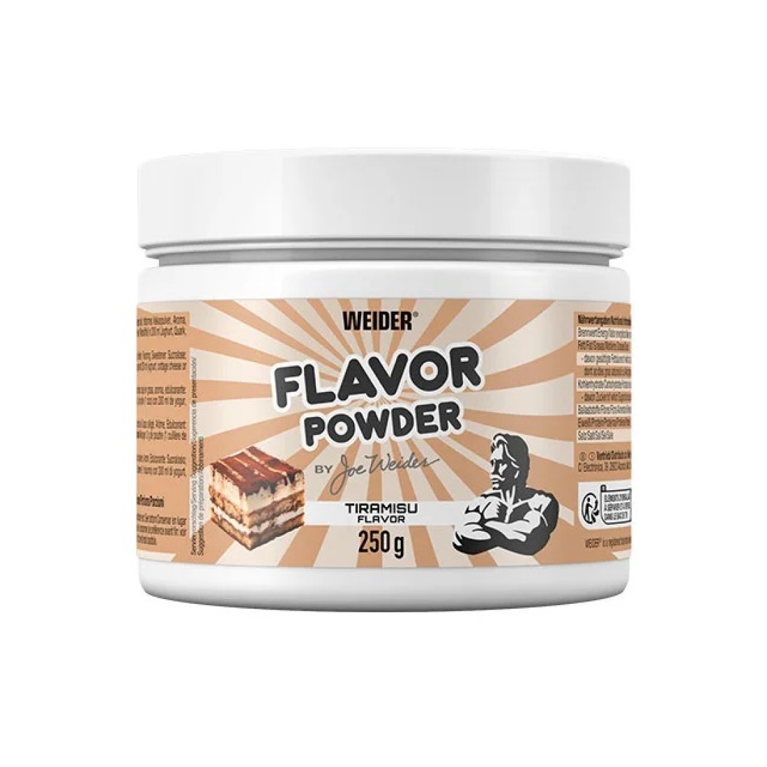 WEIDER FLAVOR POWDER TIRAMISU - 250 GRAMS