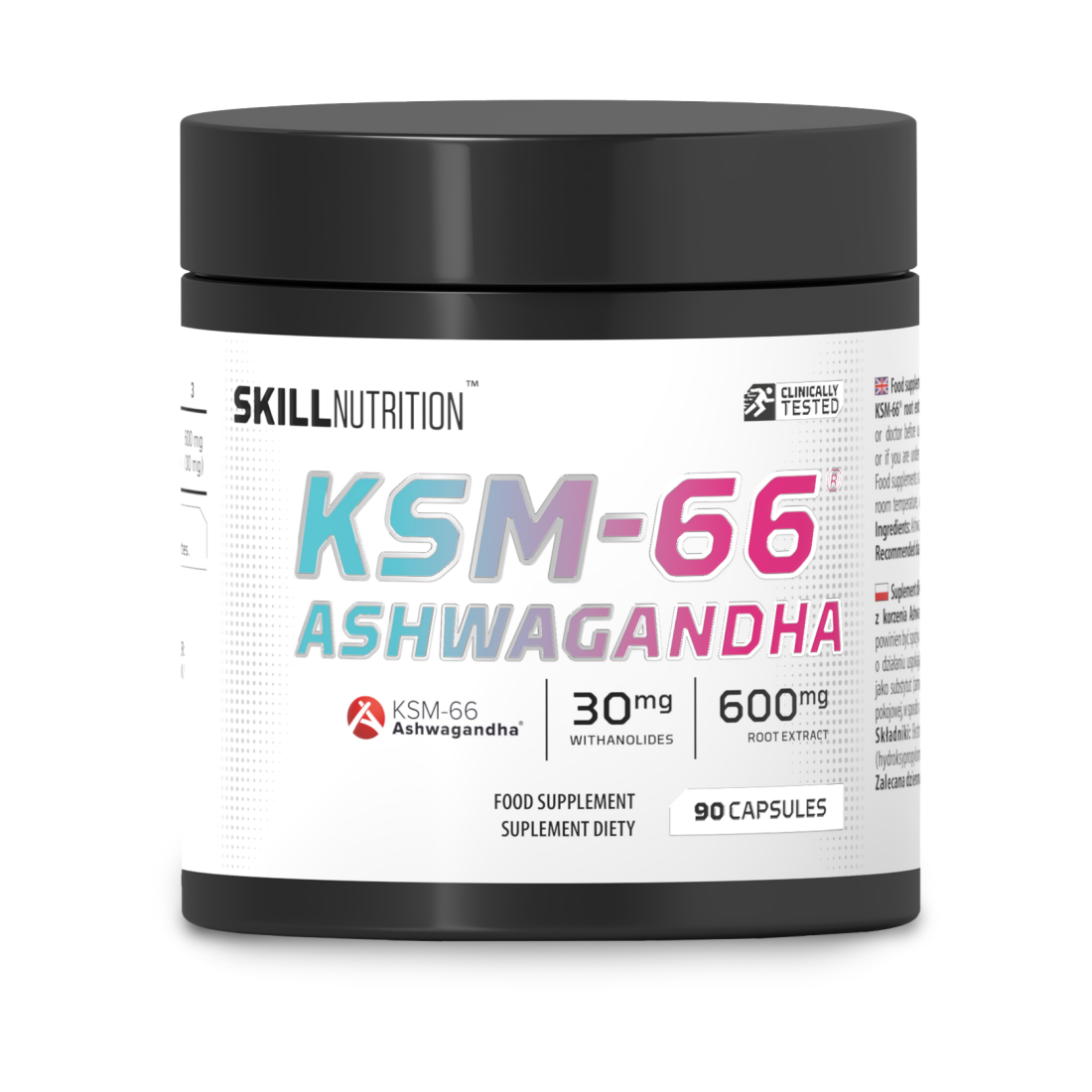 SKILL NUTRITION KSM-66 ASHWAGANDHA - 90 VEGAN CAPS