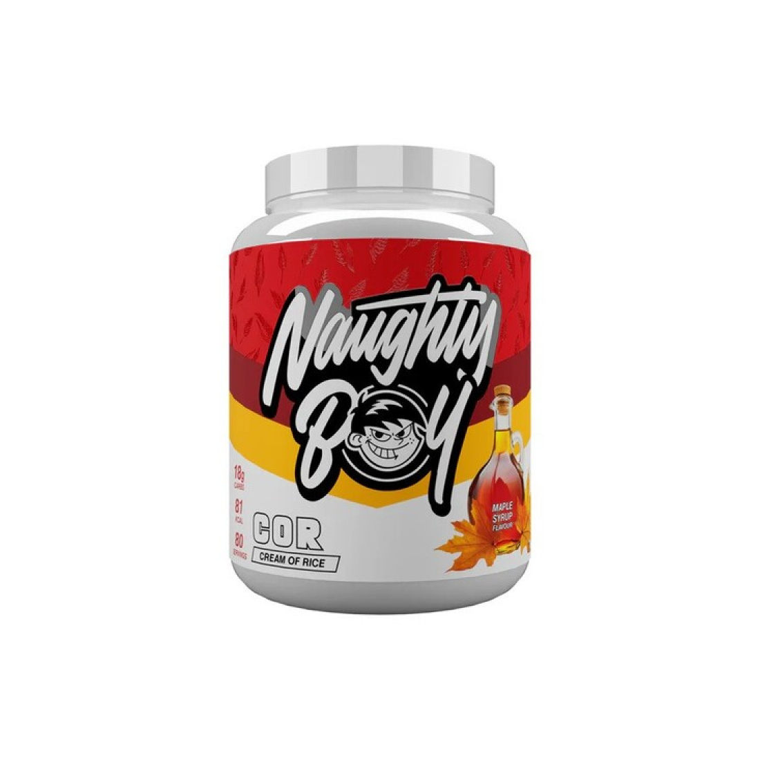 NAUGHTY BOY CREAM OF RICE MAPLE SYRUP - 2000 GRAMS