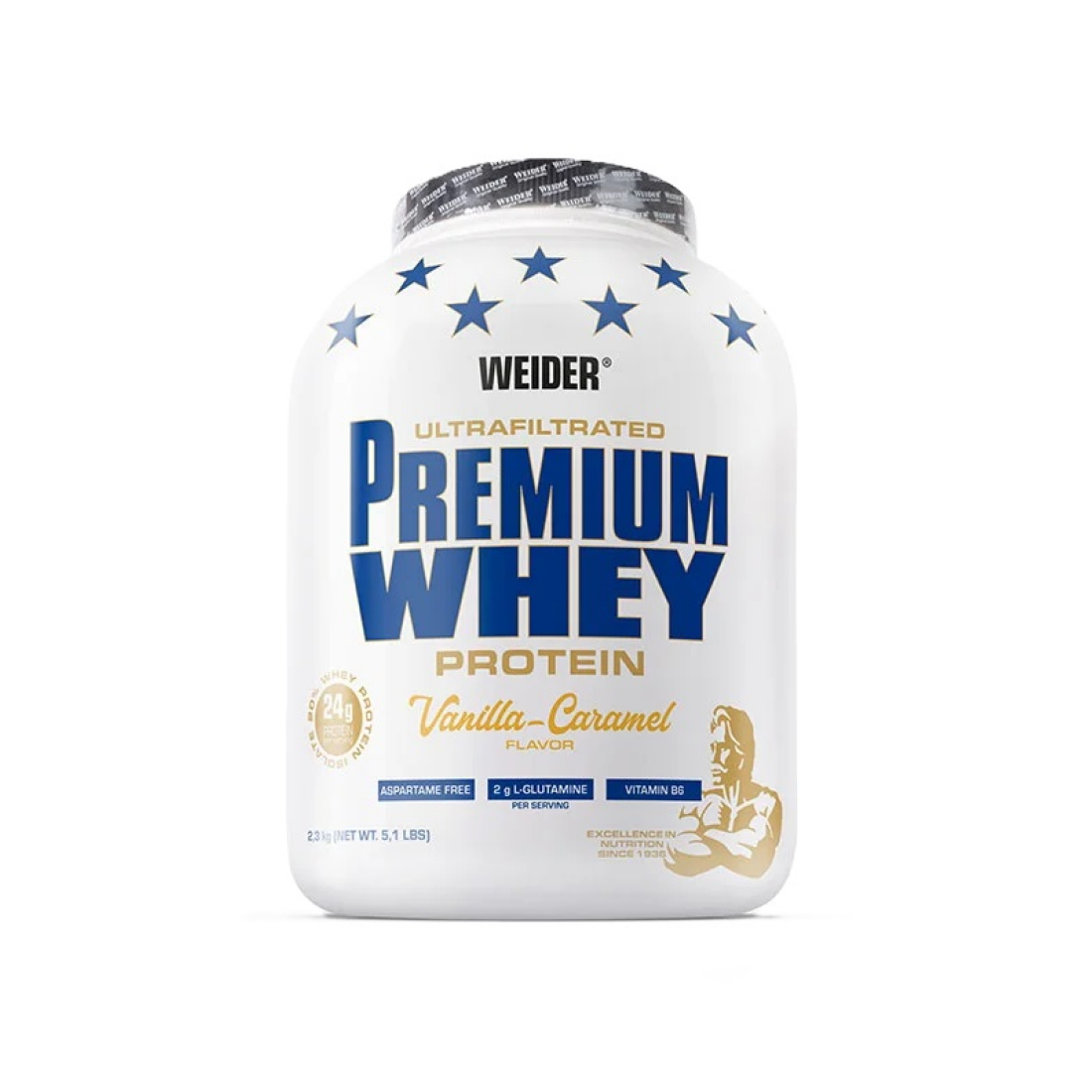 WEIDER PREMIUM WHEY VANILLA CARAMEL - 2300 GRAMS