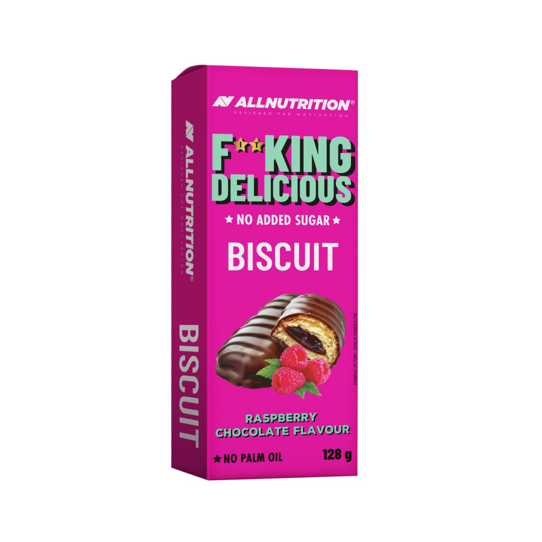 ALLNUTRITION FITKING DELICIOUS BISCUIT RASPBERRY CHOCOLATE FLAVOUR - 128 GRAMS