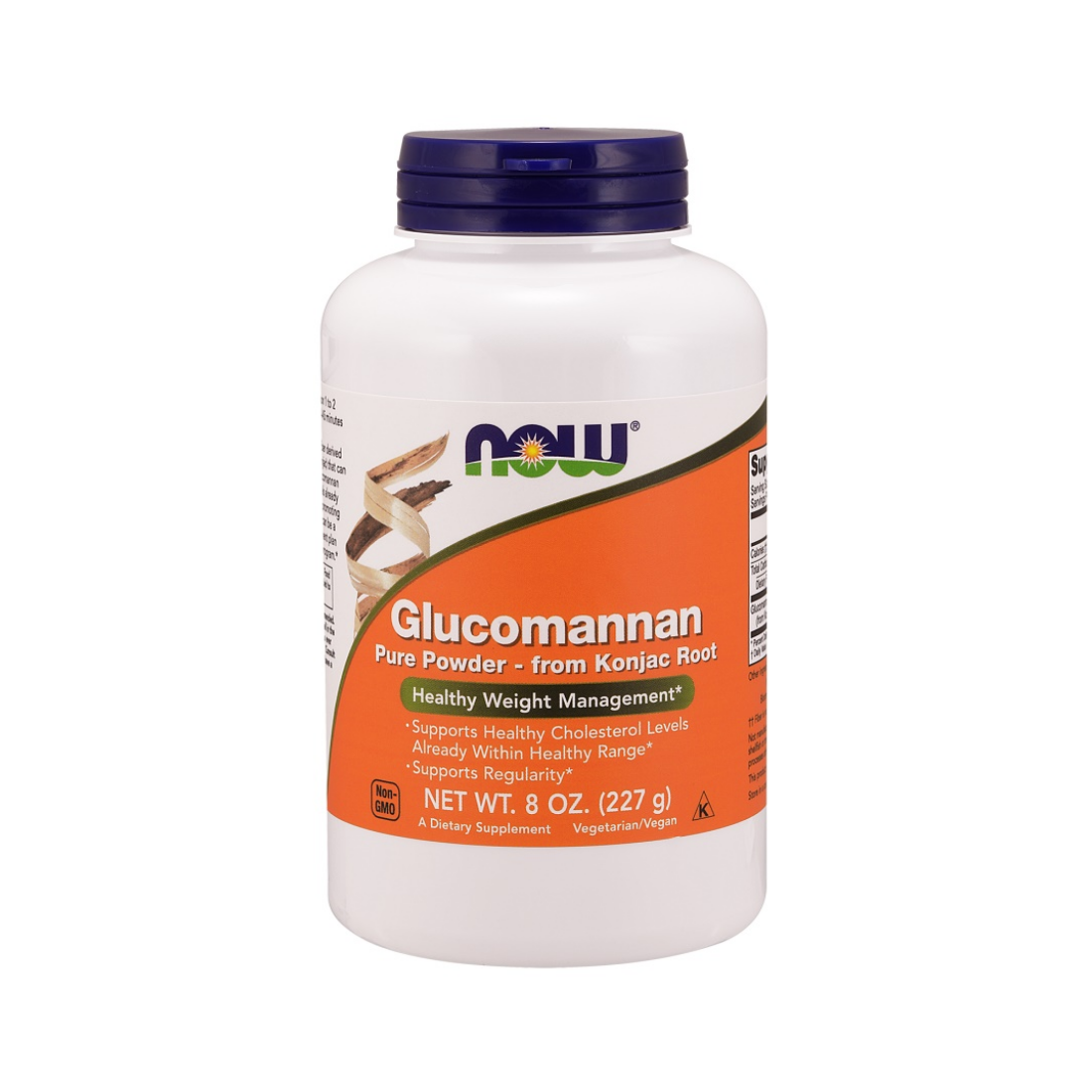 NOW FOODS GLUCOMANNAN FROM KONJAC ROOT PURE POWDER - 227 GRAMS