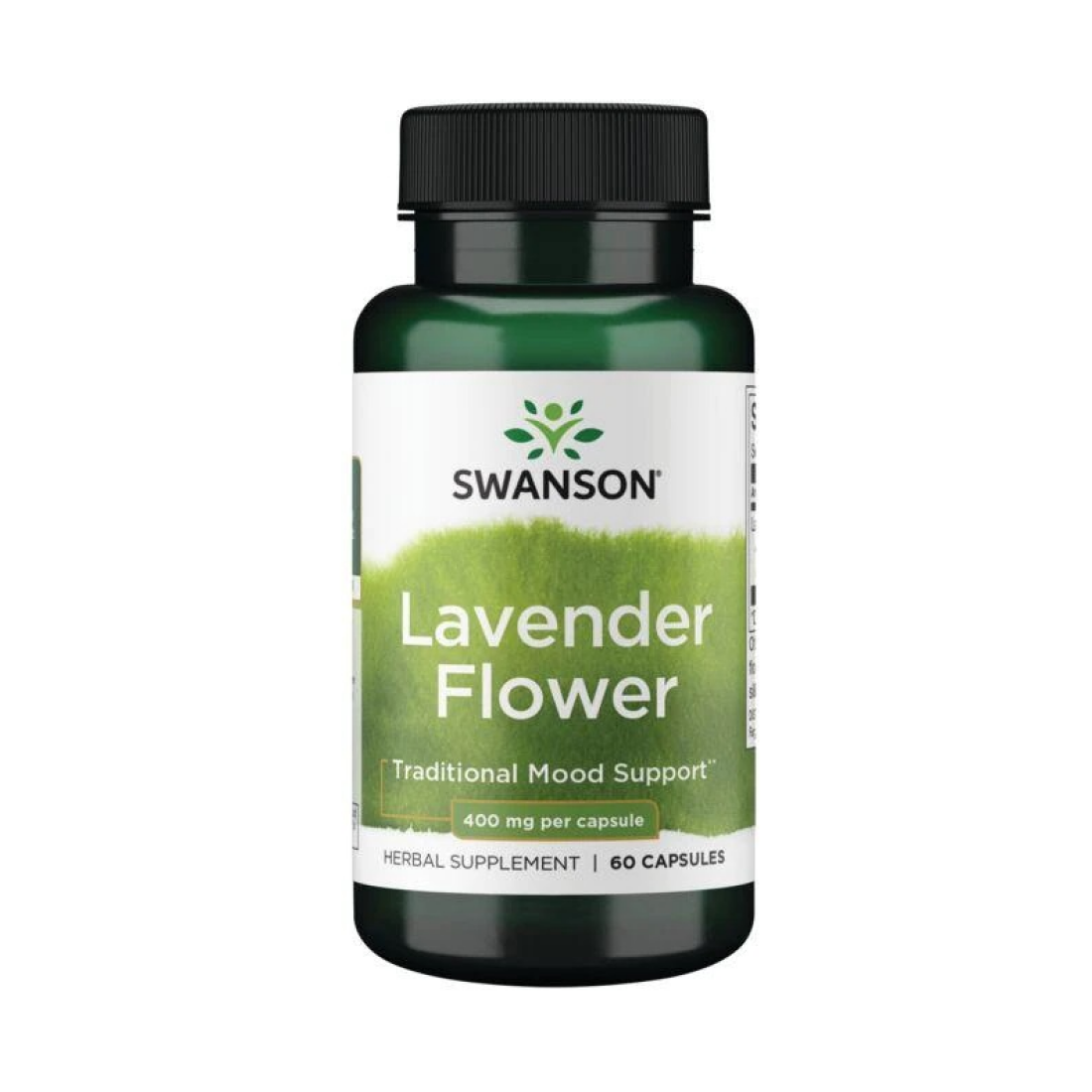 SWANSON LAVENDER FLOWER 400MG - 60 CAPS