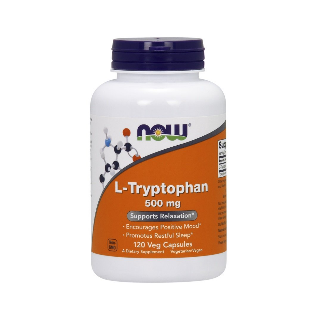 NOW FOODS L-TRYPTOPHAN 500MG - 120 VCAPS