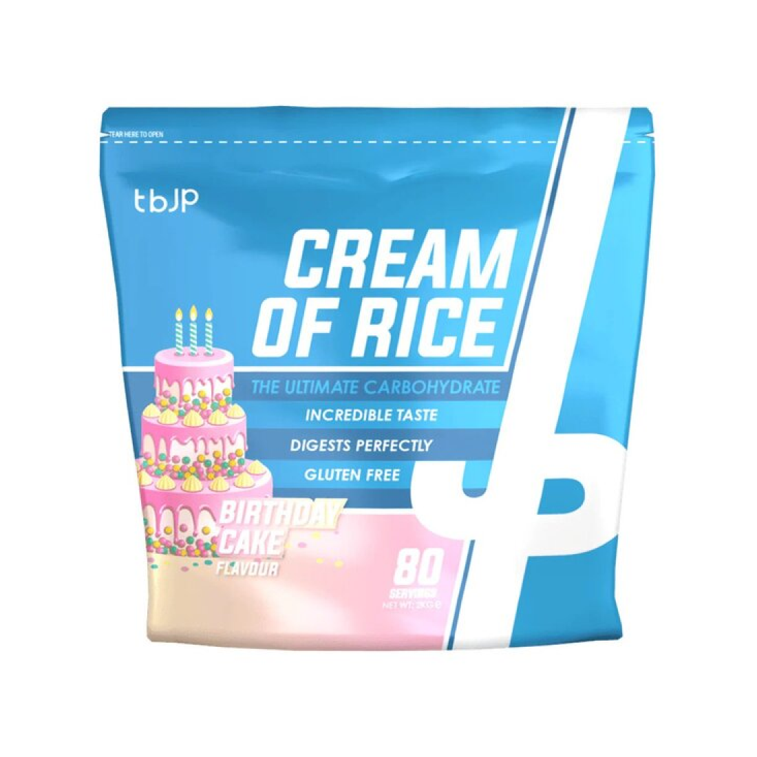 TRAINED BY JP CREAM OF RICE BIRTHDAY CAKE - 2000 GRAMS