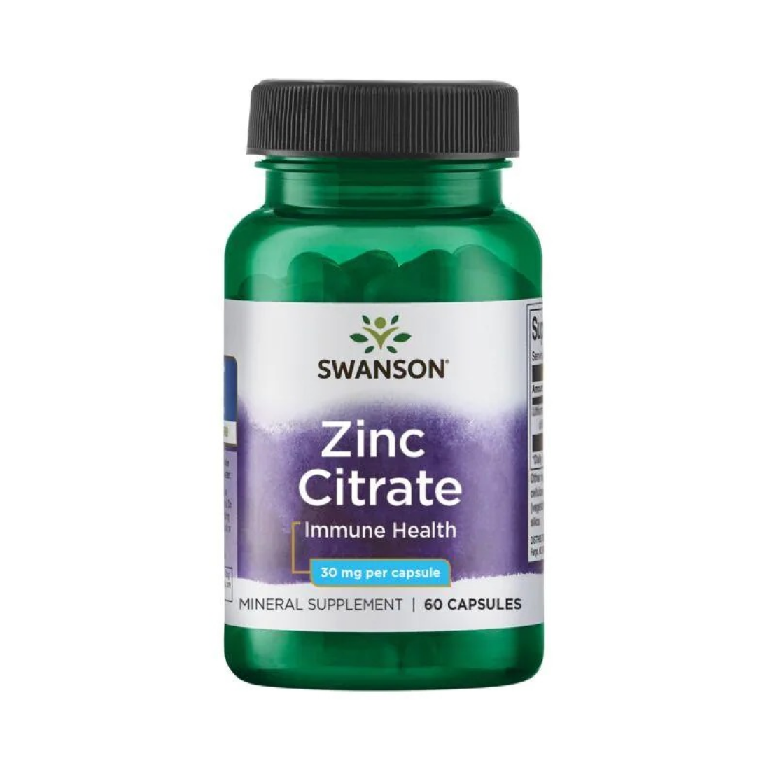 SWANSON ZINC CITRATE 30MG - 60 CAPS