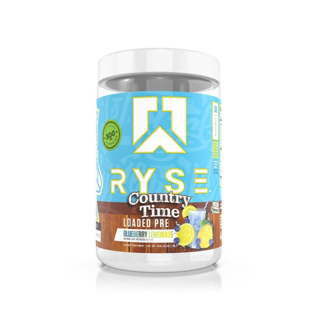 RYSE LOADED PRE COUNTRY TIME BLUEBERRY LEMONADE - 441 GRAMS