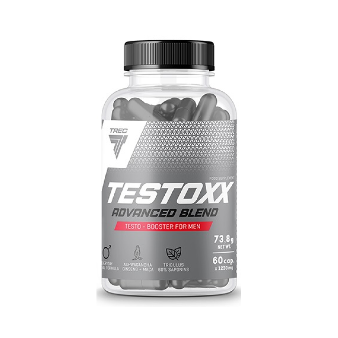 TREC NUTRITION TESTOXX 1230MG - 60 CAPS