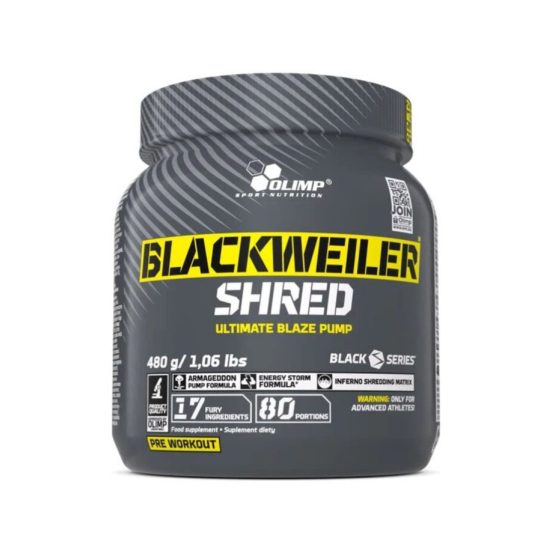 OLIMP NUTRITION BLACKWEILER SHRED EXOTIC ORANGE - 480 GRAMS