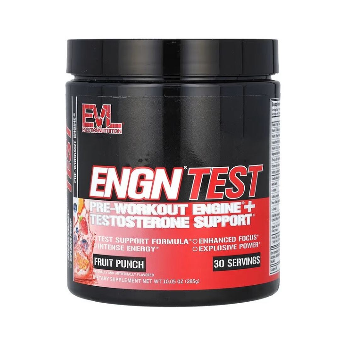 EVLUTION NUTRITION ENGN TEST FRUIT PUNCH - 285 GRAMS