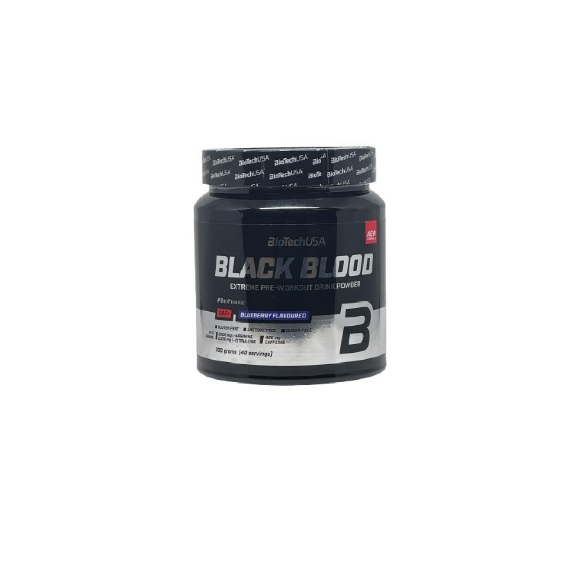 BIOTECHUSA BLACK BLOOD CAF+ BLUEBERRY - 300 GRAMS