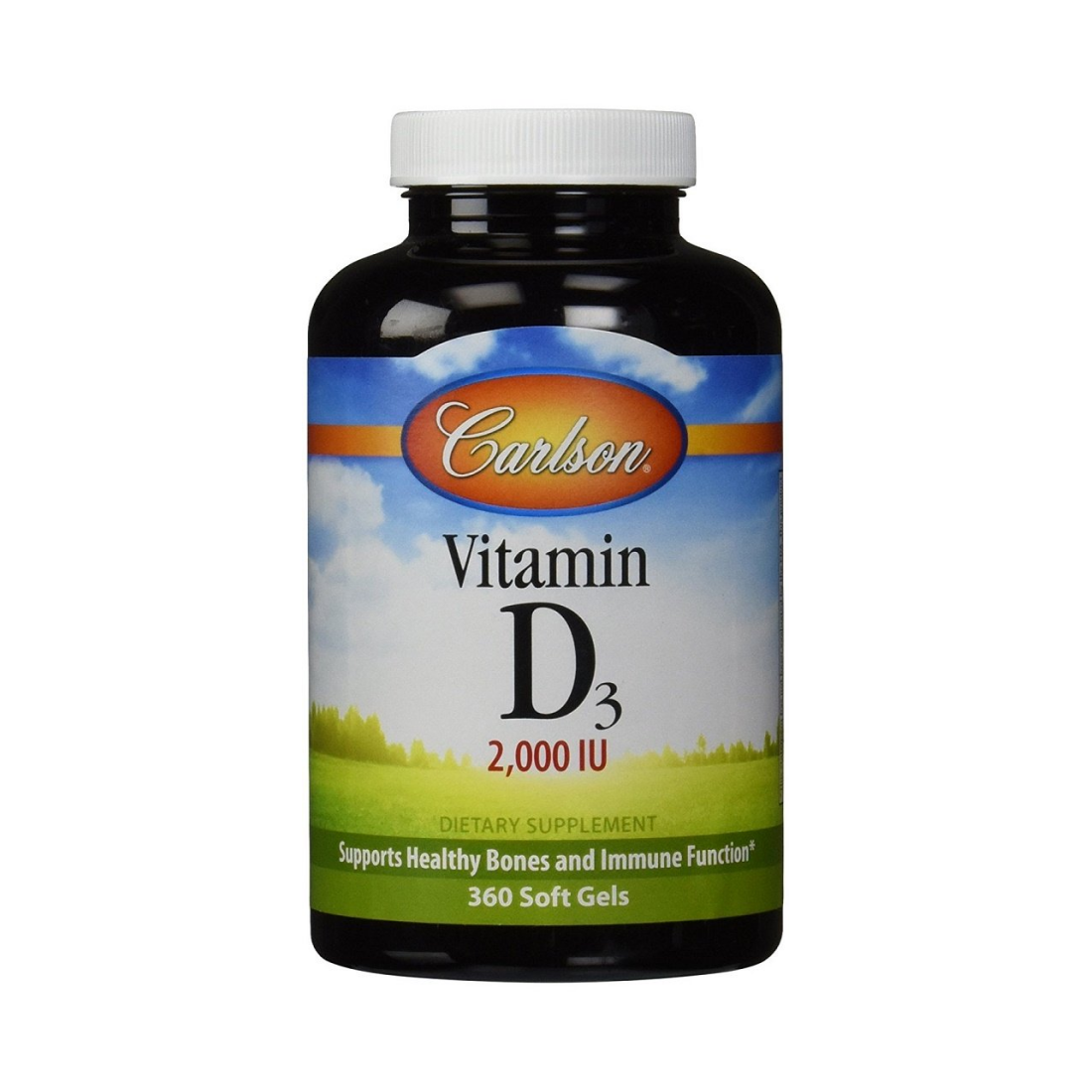 CARLSON LABS VITAMIN D3 2000 IU - 360 SOFTGELS
