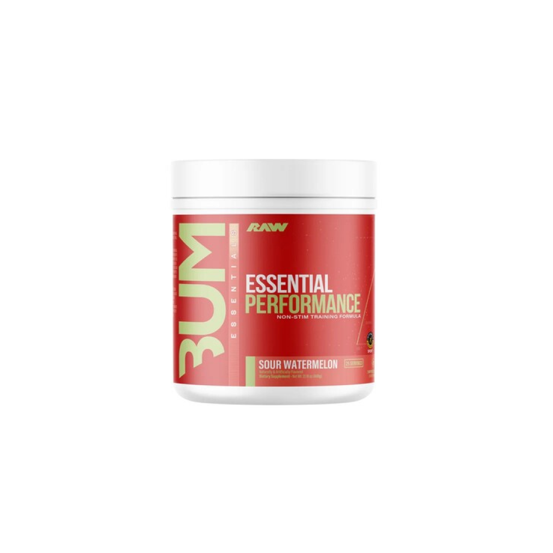 RAW NUTRITION BUM ESSENTIAL PERFORMANCE SOUR WATERMELON - 600 GRAMS