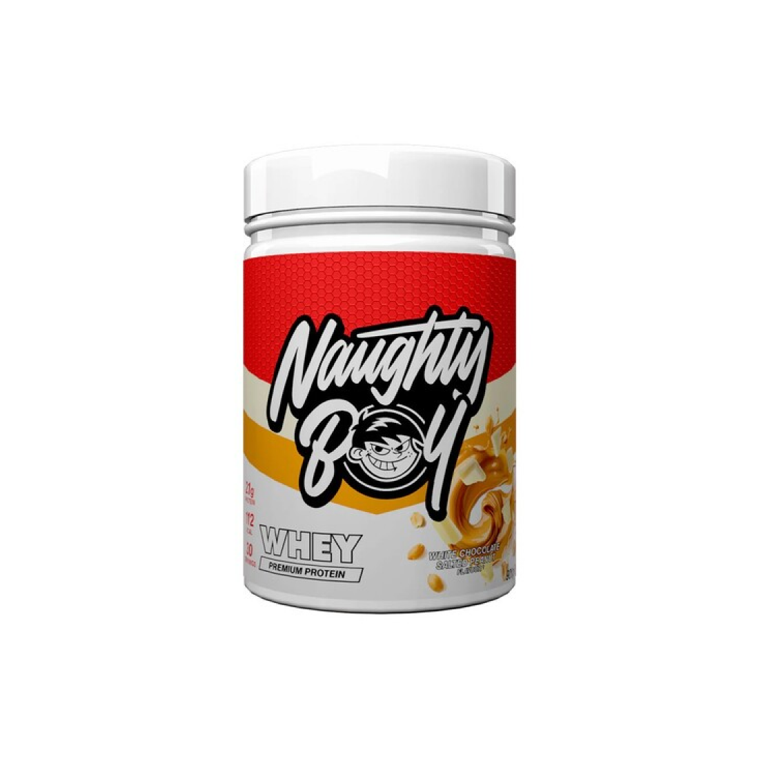NAUGHTY BOY ADVANCED WHEY WHITE CHOCOLATE SALTED PEANUT - 900 GRAMS