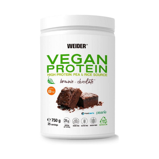 WEIDER VEGAN PROTEIN BROWNIE CHOCOLATE - 750 GRAMS