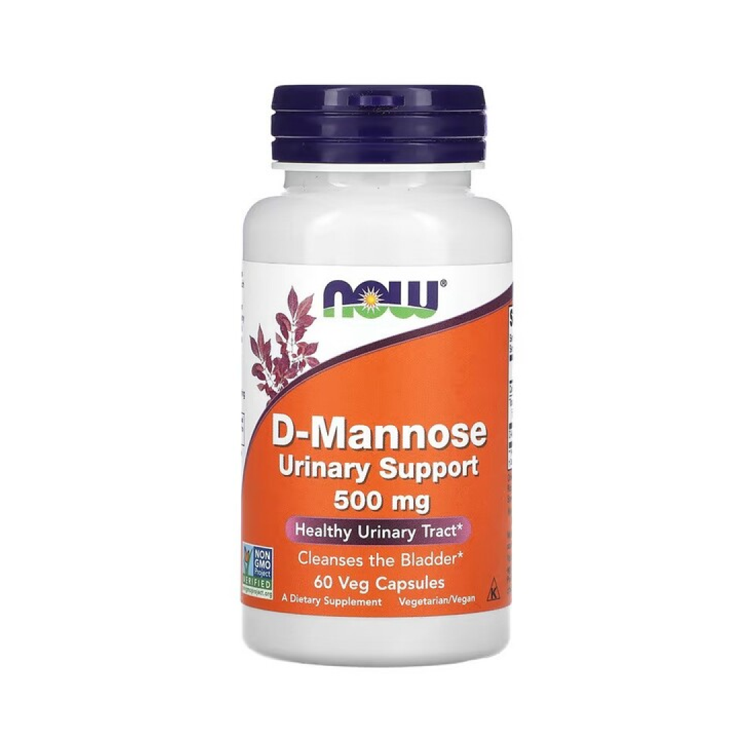 NOW FOODS D-MANNOSE 500MG - 60 VCAPS
