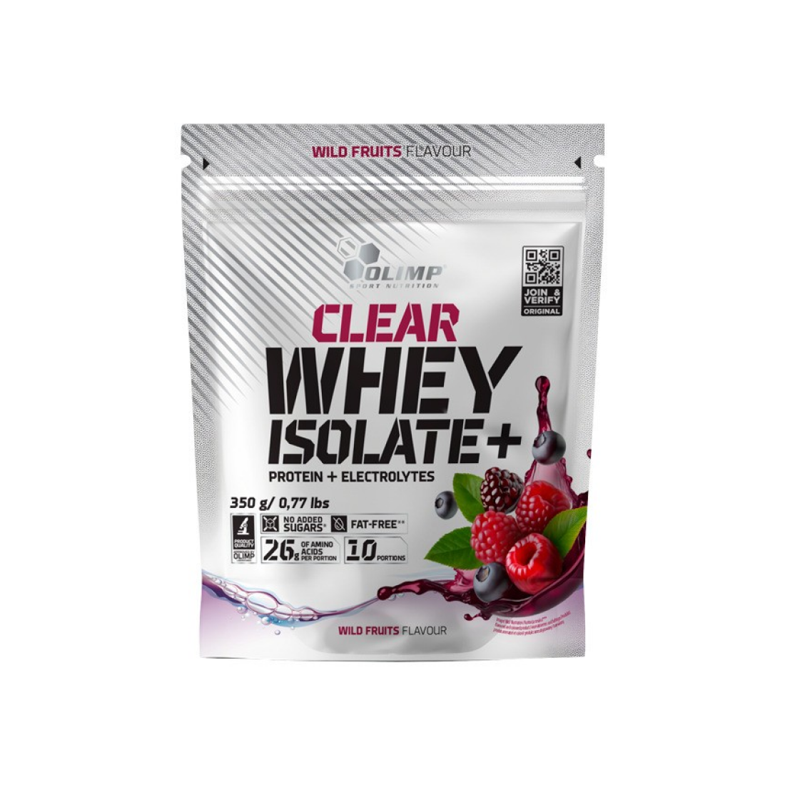 OLIMP NUTRITION CLEAR WHEY ISOLATE+ WILD FRUITS - 350 GRAMS