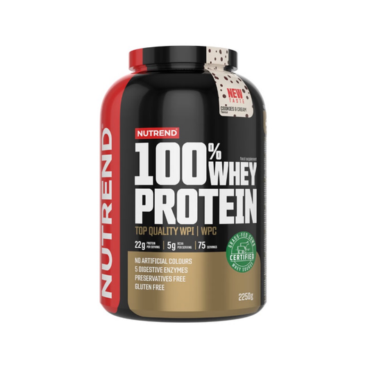 NUTREND 100% WHEY PROTEIN COOKIES & CREAM - 2250 GRAMS