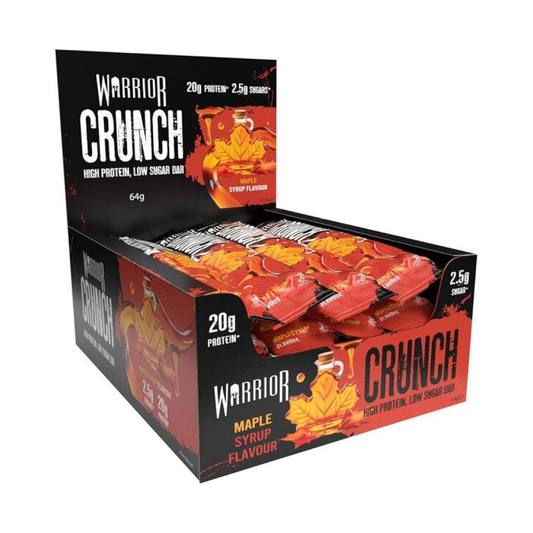 WARRIOR CRUNCH BAR MAPLE SYRUP - 12 BARS