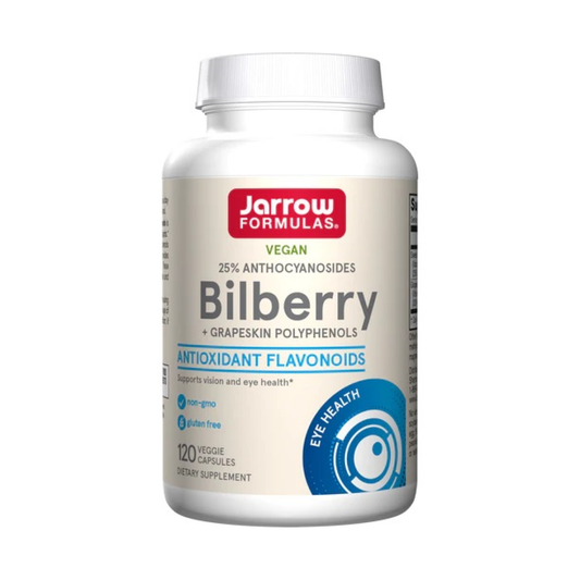 JARROW FORMULAS BILBERRY + GRAPESKIN POLYPHENOLS - 120 VCAPS