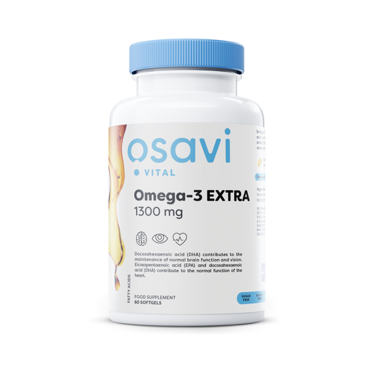 OSAVI OMEGA-3 EXTRA MOLECULARLY DISTILLED 1300MG (LEMON) - 60 SOFTGELS