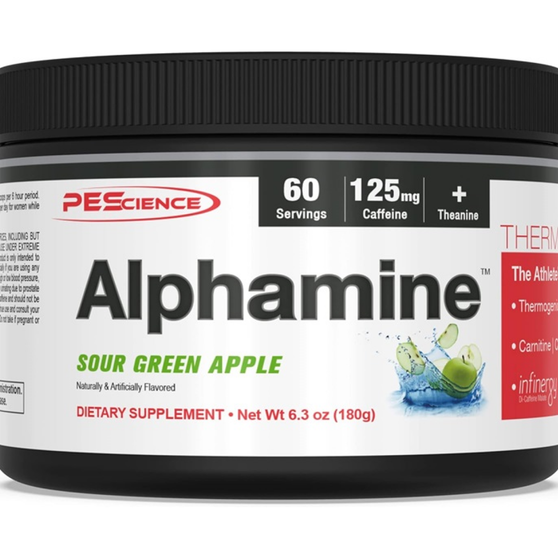PESCIENCE ALPHAMINE SOUR GREEN APPLE - 180 GRAMS