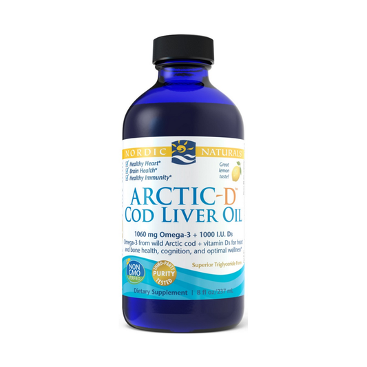 NORDIC NATURALS ARCTIC-D COD LIVER OIL LEMON - 237 ML