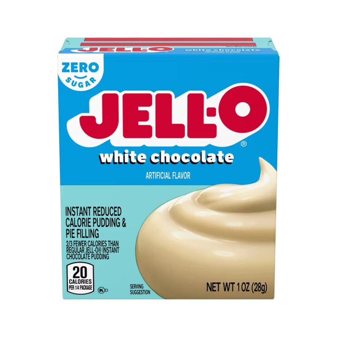 JELL-O INSTANT PUDDING & PIE FILLING SUGAR FREE WHITE CHOCOLATE - 28 GRAMS