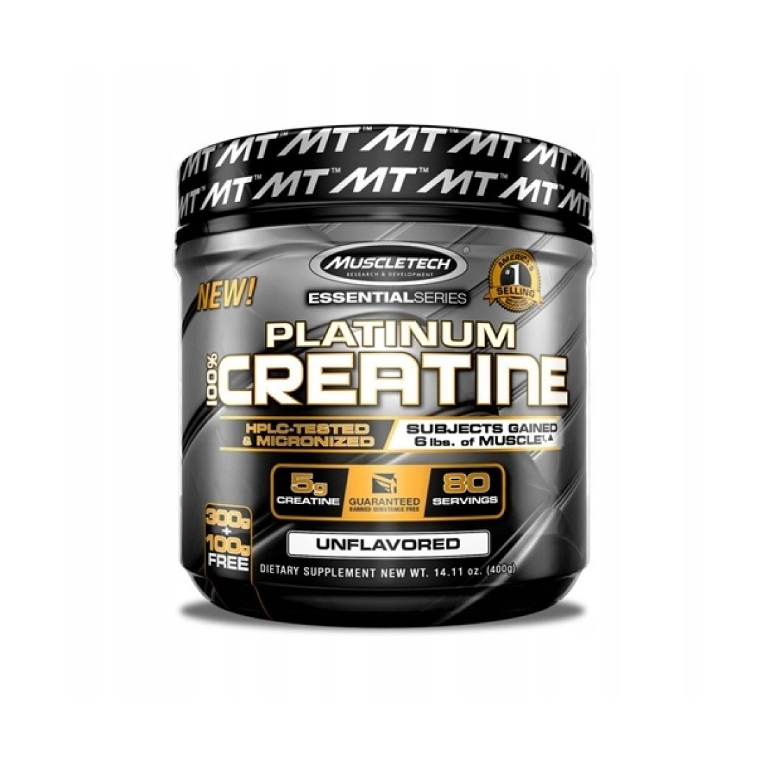 MUSCLETECH PLATINUM 100% CREATINE MONOHYDRATE - 400 GRAMS