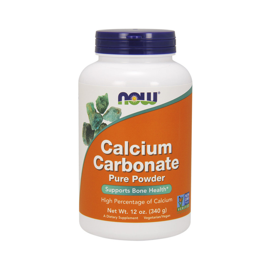 NOW FOODS CALCIUM CARBONATE PURE POWDER - 340 GRAMS