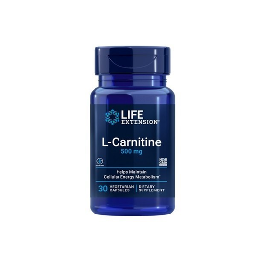 LIFE EXTENSION L-CARNITINE 500MG - 30 VCAPS