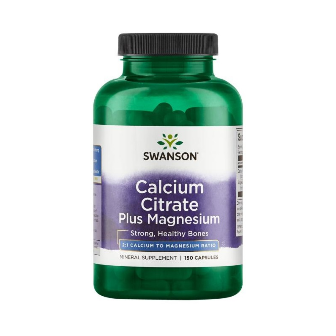SWANSON CALCIUM CITRATE PLUS MAGNESIUM - 150 CAPS