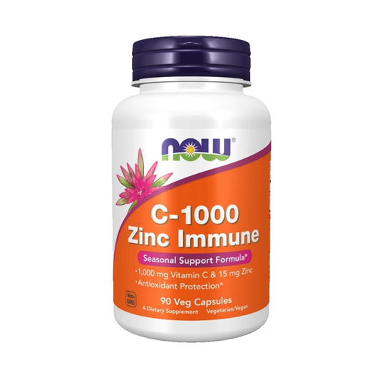 NOW FOODS C-1000 ZINC IMMUNE - 90 VCAPS