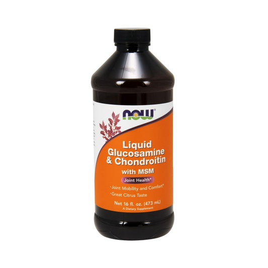 NOW FOODS GLUCOSAMINE & CHONDROITIN WITH MSM LIQUID - 473ML