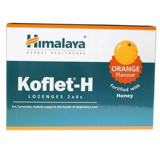 HIMALAYA KOFLET-H ORANGE - 12 LOZENGES
