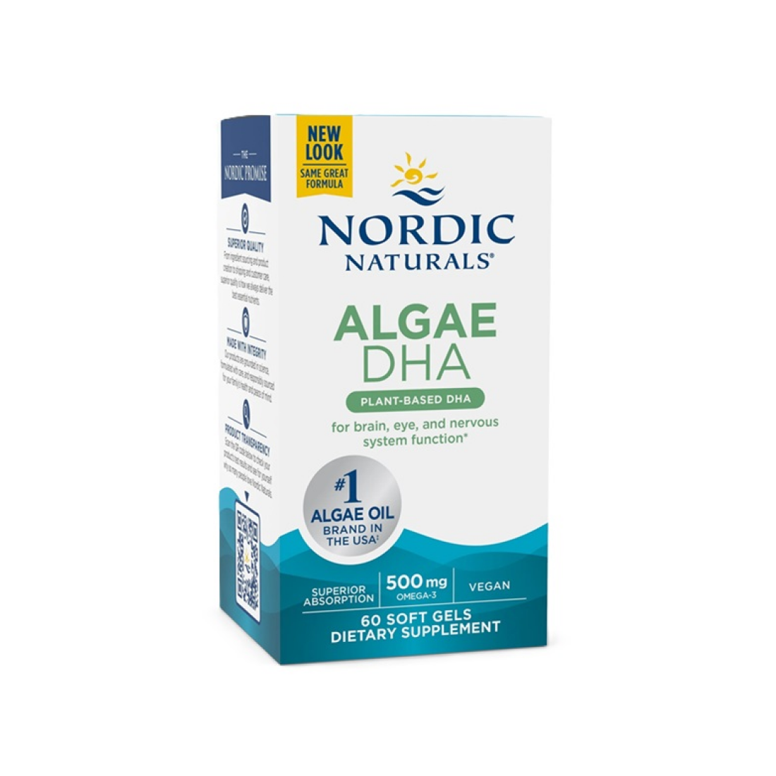 NORDIC NATURALS ALGAE DHA 500MG - 60 SOFTGELS