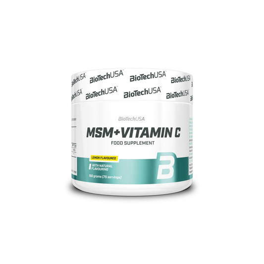 BIOTECHUSA MSM + VITAMIN C LEMON - 150 GRAMS