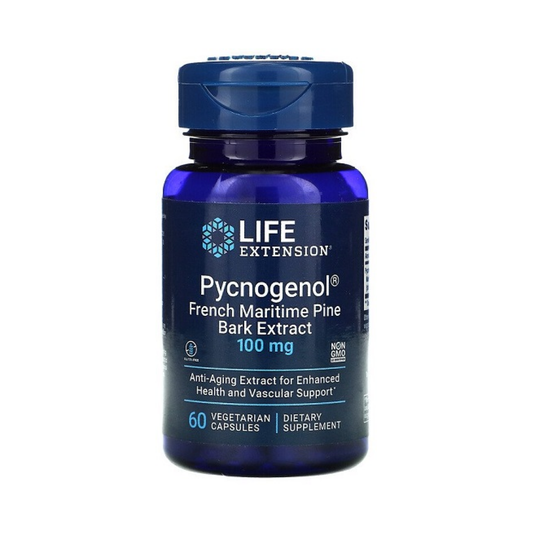 LIFE EXTENSION PYCNOGENOL FRENCH MARITIME PINE BARK EXTRACT 100MG - 60 VCAPS