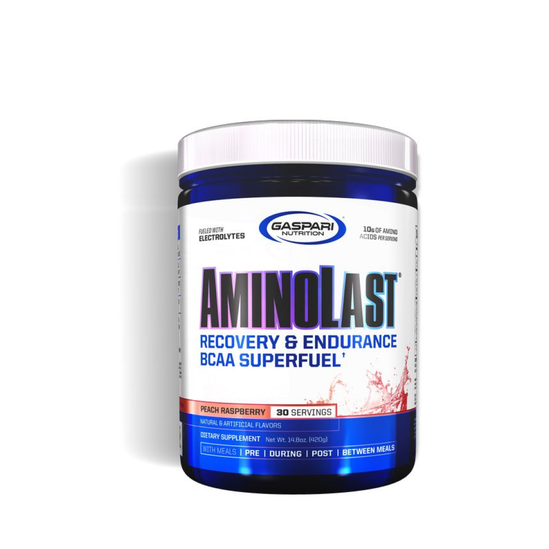 GASPARI NUTRITION AMINOLAST PEACH RASPBERRY - 420 GRAMS