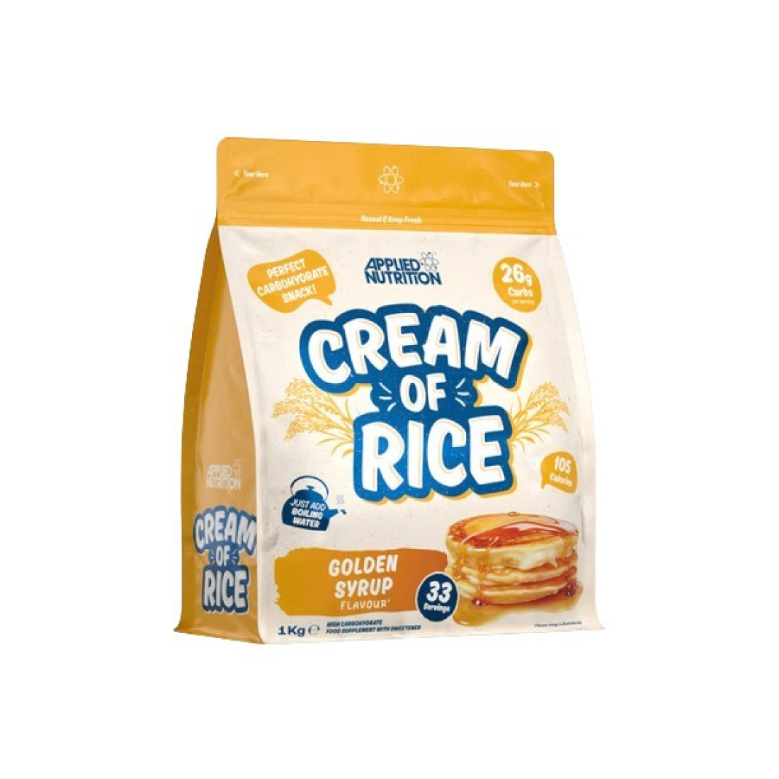 APPLIED NUTRITION CREAM OF RICE GOLDEN SYRUP - 1000 GRAMS