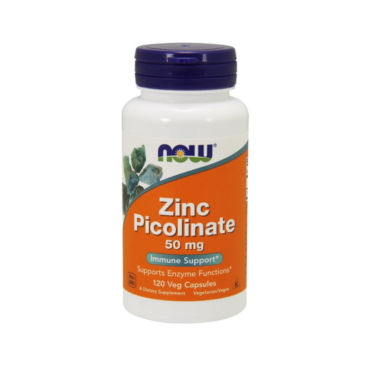 NOW FOODS ZINC PICOLINATE 50MG - 120 VCAPS