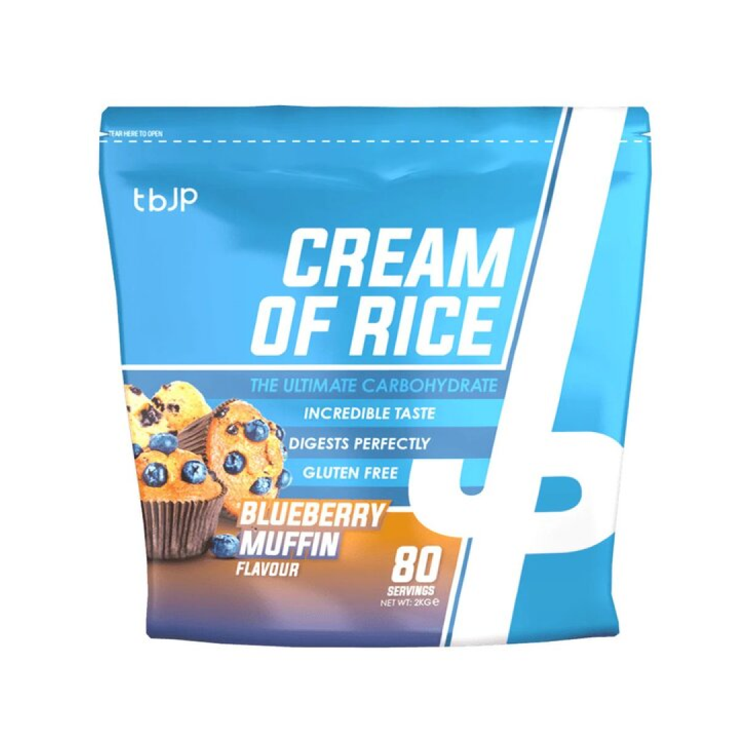 TRAINED BY JP CREAM OF RICE BLUEBERRY MUFFIN - 2000 GRAMS
