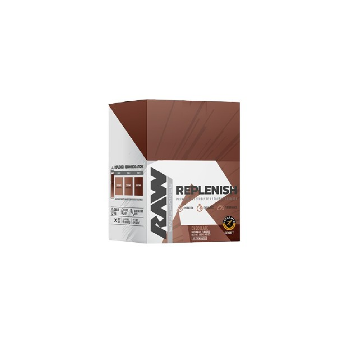 RAW NUTRITION REPLENISH CHOCOLATE - 20 STICK PACKS