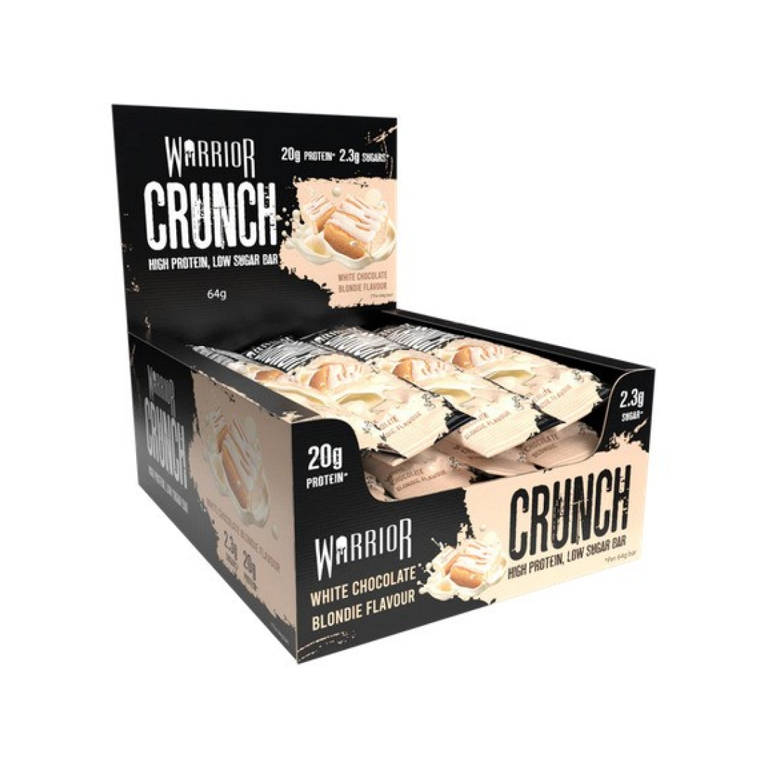 WARRIOR CRUNCH BAR WHITE CHOCOLATE BLONDIE - 12 BARS