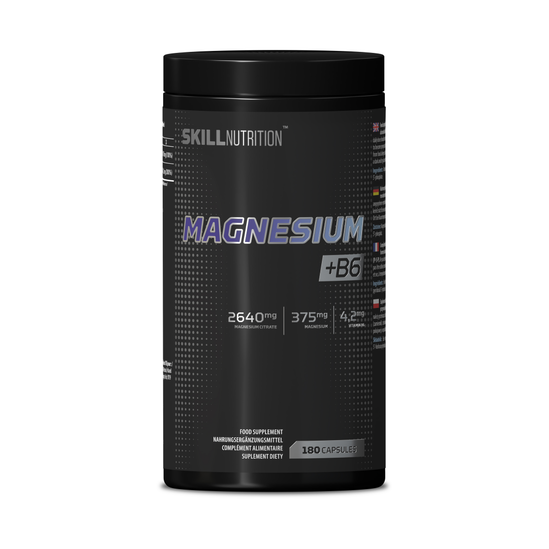 SKILL NUTRITION MAGNESIUM + B6 - 180 CAPS