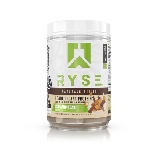 RYSE LOADED PLANT PROTEIN - NATURAL SERIES CINNAMON TOAST - 608 GRAMS